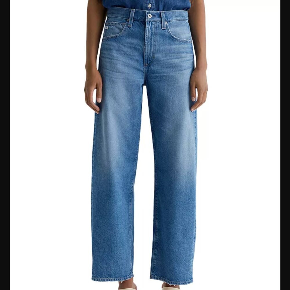 AG High Rise Barrel Leg Jeans